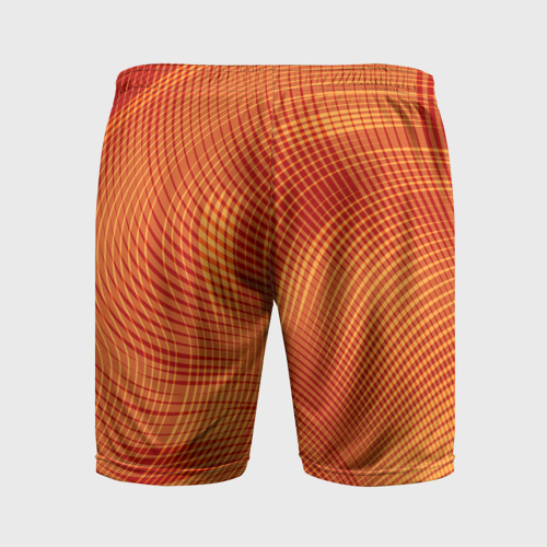 Мужские шорты спортивные Abstract waves, цвет 3D печать - фото 2