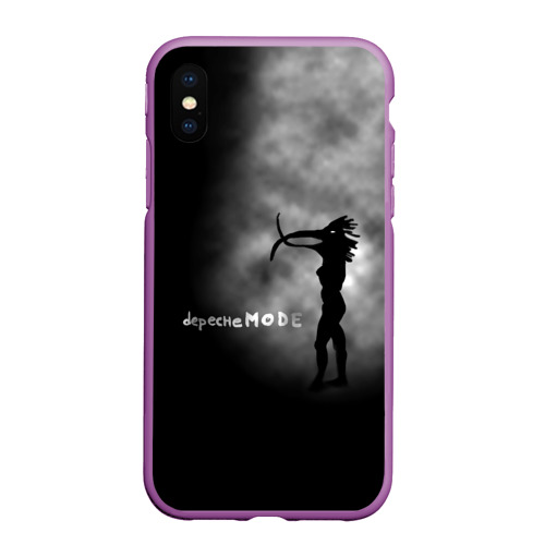 Чехол для iPhone XS Max матовый Depeche Mode, цвет фиолетовый