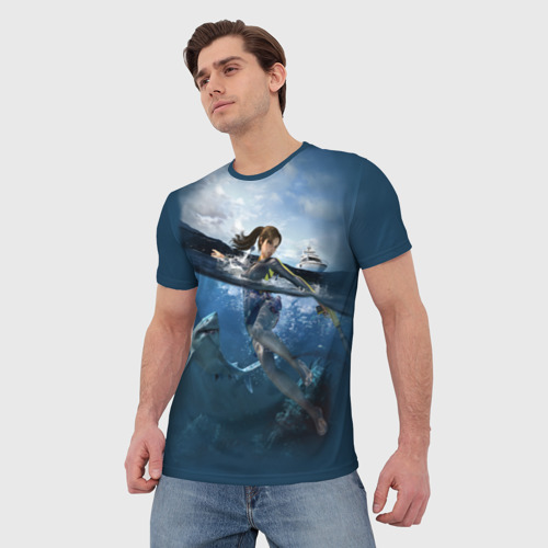 Мужская футболка 3D Tomb Raider - фото 3