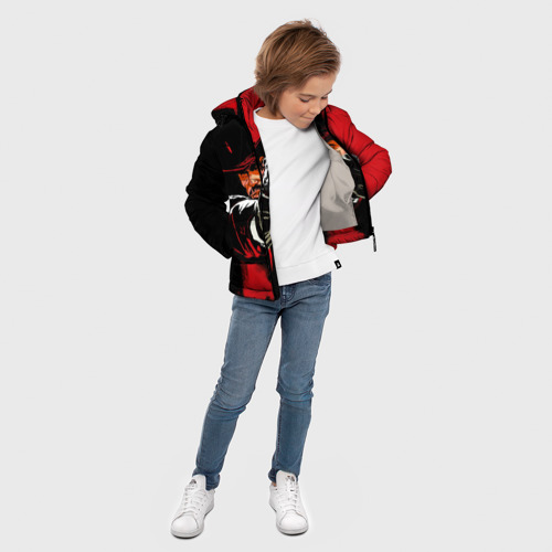 Зимняя куртка для мальчиков 3D Red Dead Redemption, цвет светло-серый - фото 5