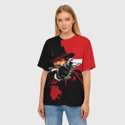 Женская футболка oversize 3D Red Dead Redemption - фото 2