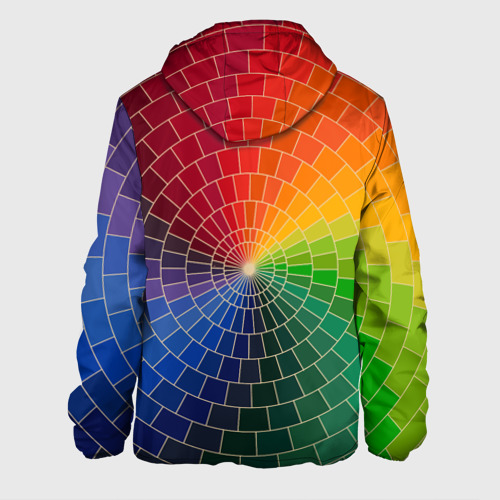 Мужская куртка 3D Спираль цветов, цвет 3D печать - фото 2