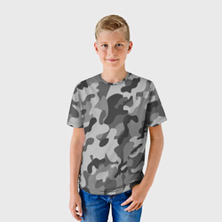 Детская футболка 3D Ночной камуфляж night camouflage милитари - фото 2
