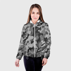 Женская куртка 3D Ночной камуфляж night camouflage милитари - фото 2