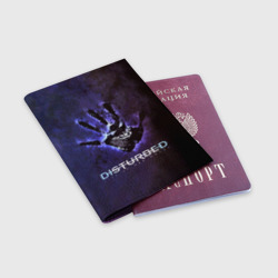 Обложка для паспорта матовая кожа Рука Disturbed - фото 2