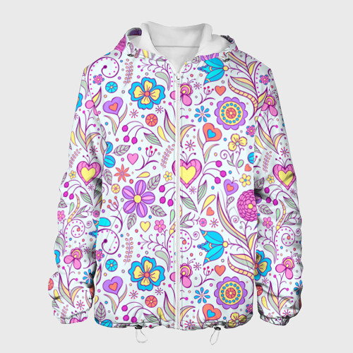 Мужская куртка 3D Цветочный Сад #1, цвет 3D печать