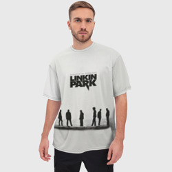 Мужская футболка oversize 3D Группа Linkin Park - фото 2