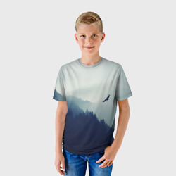 Детская футболка 3D Орёл над лесом eagle over the forest - фото 2