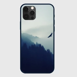 Чехол для iPhone 12 Pro Орёл над лесом eagle over the forest