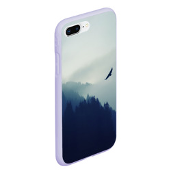 Чехол для iPhone 7Plus/8 Plus матовый Орёл над лесом eagle over the forest - фото 2