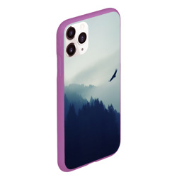 Чехол для iPhone 11 Pro Max матовый Орёл над лесом eagle over the forest - фото 2