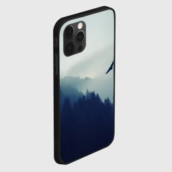 Чехол для iPhone 12 Pro Орёл над лесом eagle over the forest - фото 2