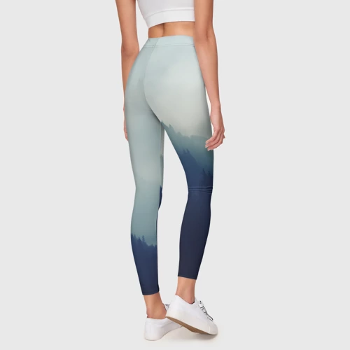 Леггинсы 3D Орёл над лесом eagle over the forest - фото 4