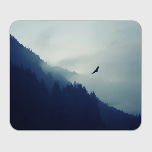 Прямоугольный коврик для мышки Орёл над лесом eagle over the forest