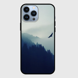 Чехол для iPhone 13 Pro Max Орёл над лесом eagle over the forest