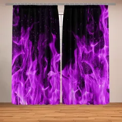 Фотошторы Фиолетовый огонь violet flame neon