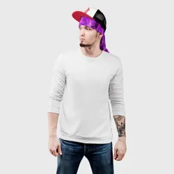 Бандана-труба 3D Фиолетовый огонь violet flame neon - фото 5