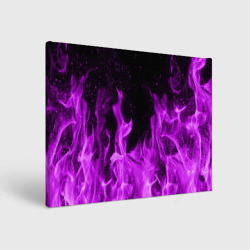 Холст прямоугольный Фиолетовый огонь violet flame neon