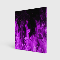 Холст квадратный Фиолетовый огонь violet flame neon