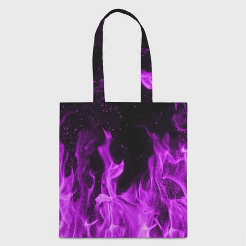 Шоппер 3D Фиолетовый огонь violet flame neon
