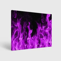 Холст прямоугольный Фиолетовый огонь violet flame neon
