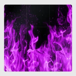 Магнитный плакат 3Х3 Фиолетовый огонь violet flame neon