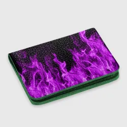 Картхолдер с принтом Фиолетовый огонь violet flame neon