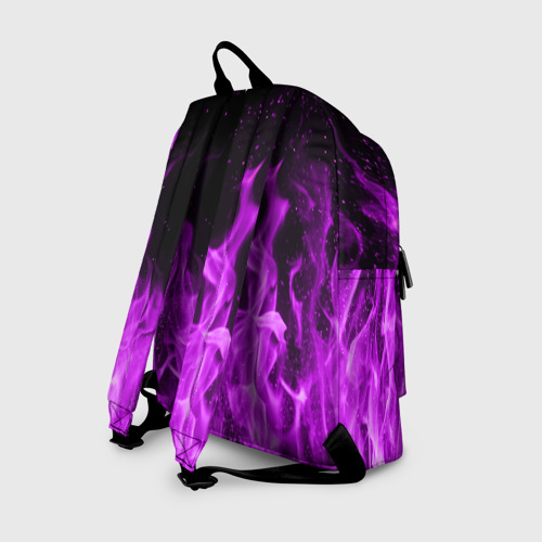Рюкзак 3D Фиолетовый огонь violet flame neon - фото 2