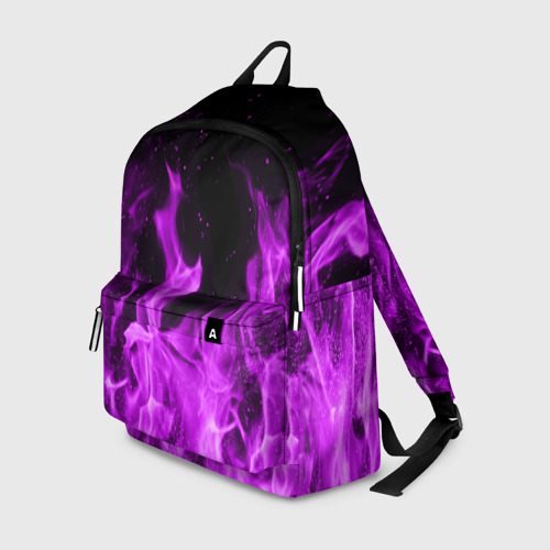 Рюкзак 3D Фиолетовый огонь violet flame neon