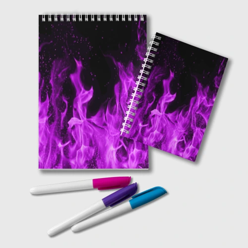 Блокнот Фиолетовый огонь violet flame neon