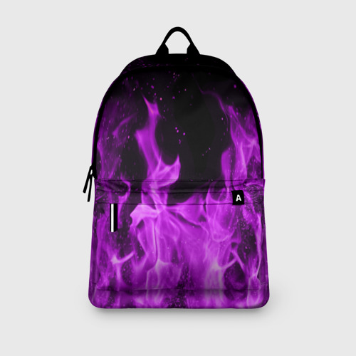 Рюкзак 3D Фиолетовый огонь violet flame neon - фото 4