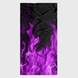 Бандана-труба 3D Фиолетовый огонь violet flame neon - фото 7