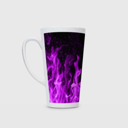 Кружка Латте Фиолетовый огонь violet flame neon