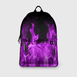 Рюкзак 3D Фиолетовый огонь violet flame neon - фото 5