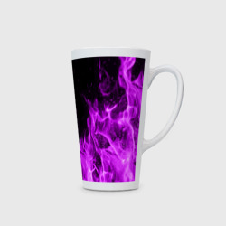 Кружка Латте Фиолетовый огонь violet flame neon - фото 2