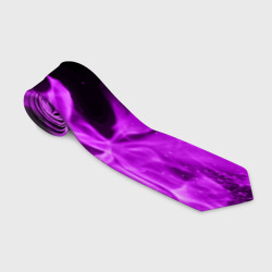 Галстук 3D Фиолетовый огонь violet flame neon