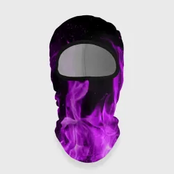 Балаклава 3D Фиолетовый огонь violet flame neon