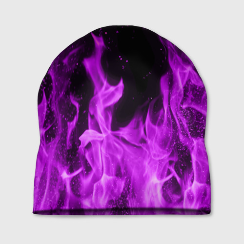 Шапка 3D Фиолетовый огонь violet flame neon