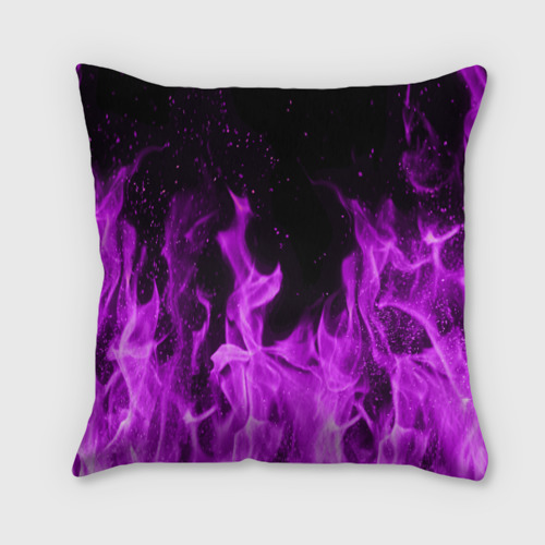 Подушка 3D Фиолетовый огонь violet flame neon