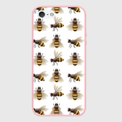 Чехол для iPhone 5/5S матовый Пчелы
