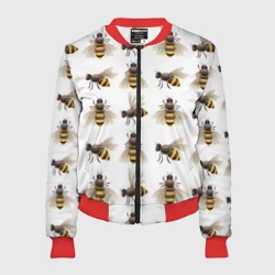 Женский бомбер 3D Пчелы