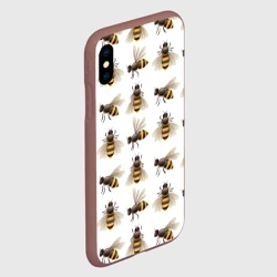 Чехол для iPhone XS Max матовый Пчелы - фото 2