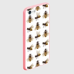 Чехол для iPhone 5/5S матовый Пчелы - фото 2