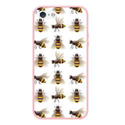 Чехол для iPhone 5/5S матовый Пчелы