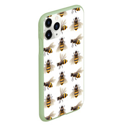 Чехол для iPhone 11 Pro матовый Пчелы - фото 2
