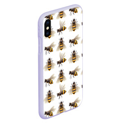 Чехол для iPhone XS Max матовый Пчелы - фото 2