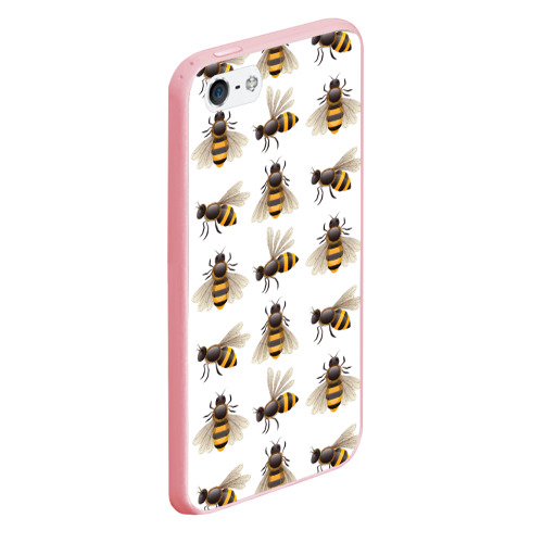 Чехол для iPhone 5/5S матовый Пчелы - фото 3