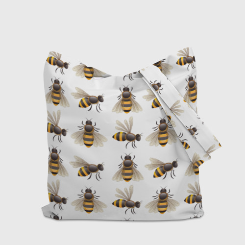 Шоппер 3D с принтом Пчелы, вид сзади #2