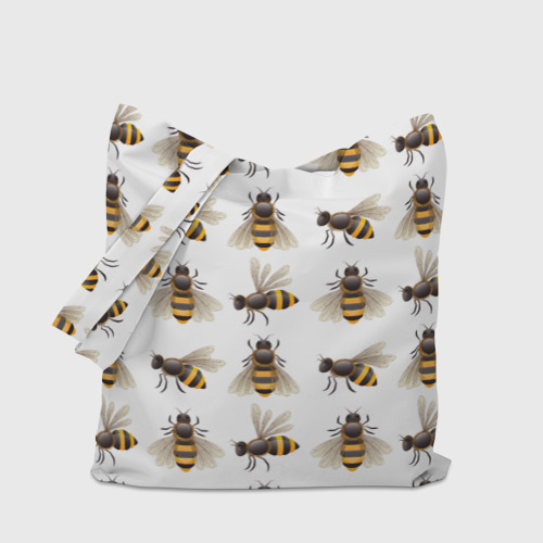 Шоппер 3D с принтом Пчелы, вид сбоку #3