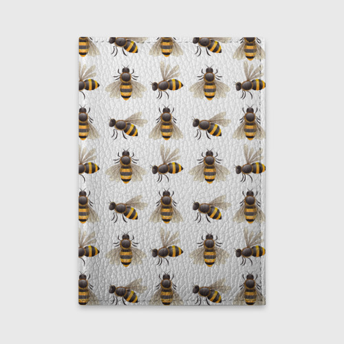 Обложка для автодокументов Пчелы, цвет черный